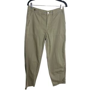 Zara Cargo Pants Size 4 Green Wide Leg